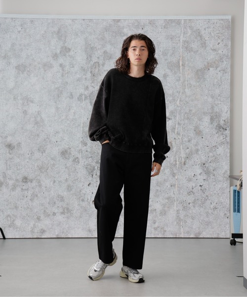 Apo(s)ture(アポスチャー)の「LUCAS-001/チノワイドパンツ(チノパンツ・メンズ・ブラック/カーキ/ベージュ/ネイビー・XS/S/M/L/XL)」の15枚目の写真