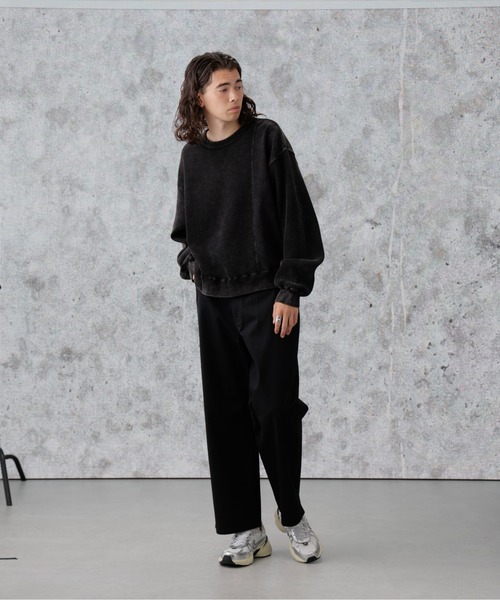 Apo(s)ture(アポスチャー)の「LUCAS-001/チノワイドパンツ(チノパンツ・メンズ・ブラック/カーキ/ベージュ/ネイビー・XS/S/M/L/XL)」の16枚目の写真