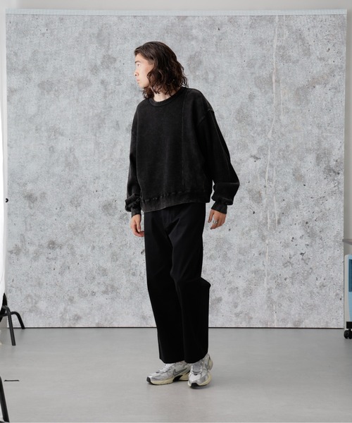 Apo(s)ture(アポスチャー)の「LUCAS-001/チノワイドパンツ(チノパンツ・メンズ・ブラック/カーキ/ベージュ/ネイビー・XS/S/M/L/XL)」の19枚目の写真