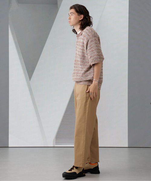 Apo(s)ture(アポスチャー)の「LUCAS-001/チノワイドパンツ(チノパンツ・メンズ・ブラック/カーキ/ベージュ/ネイビー・XS/S/M/L/XL)」の21枚目の写真