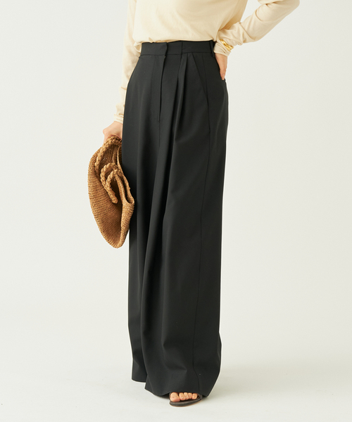 plage（プラージュ）の「【R’IAM】WRAP パンツ NEW（スラックス・レディース・チャコールグレー/ブラック・34/36/38）」の21枚目の写真