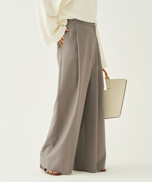 plage（プラージュ）の「【R’IAM】WRAP パンツ NEW（スラックス・レディース・チャコールグレー/ブラック・34/36/38）」の15枚目の写真