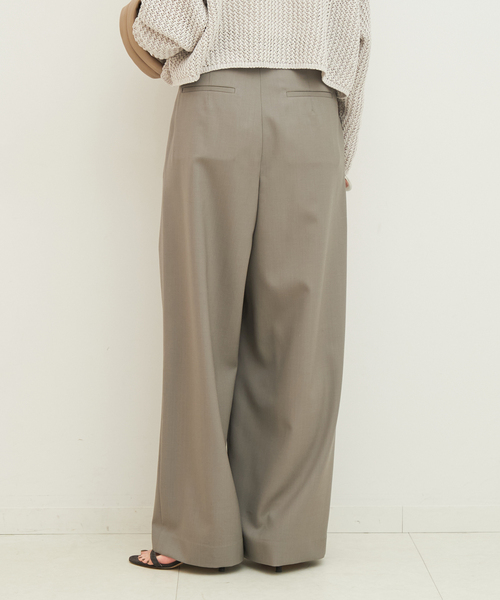 plage（プラージュ）の「【R’IAM】WRAP パンツ NEW（スラックス・レディース・チャコールグレー/ブラック・34/36/38）」の11枚目の写真