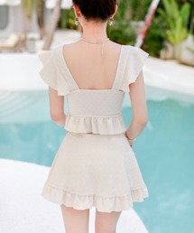 リボンブラウスセパレートスイムウェア FRAY I.D（フレイアイディー）の「リボンブラウスセパレート