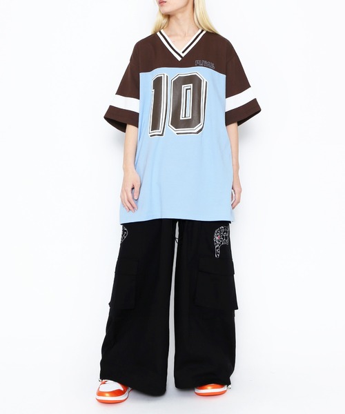 PUNYUS（プニュズ）の「ナンバリングユニフォームＴ（Tシャツ/カットソー・レディース・ブラウン/ピンク/ネイビー・4/3）」の7枚目の写真