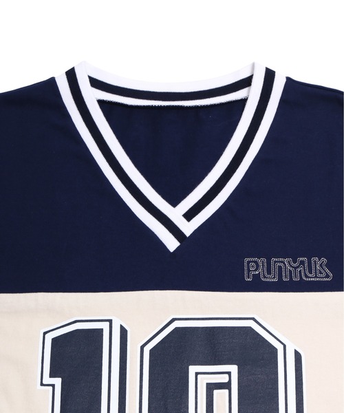 PUNYUS（プニュズ）の「ナンバリングユニフォームＴ（Tシャツ/カットソー・レディース・ブラウン/ピンク/ネイビー・4/3）」の10枚目の写真