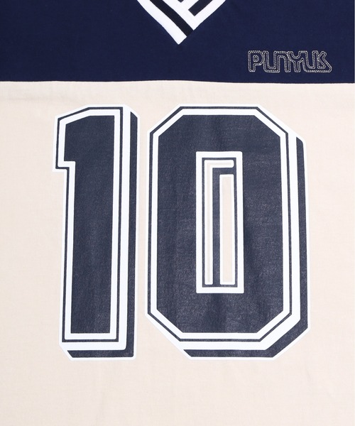 PUNYUS（プニュズ）の「ナンバリングユニフォームＴ（Tシャツ/カットソー・レディース・ブラウン/ピンク/ネイビー・4/3）」の11枚目の写真