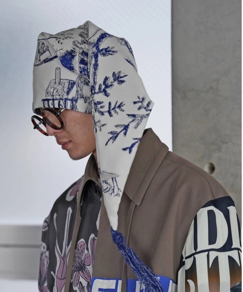 SHINYAKOZUKA(シンヤコヅカ)の「【SHINYAKOZUKA】 SLEEPING HAT(ニットキャップ/ビーニー・メンズ・ブルー・FREE)」の1枚目の写真