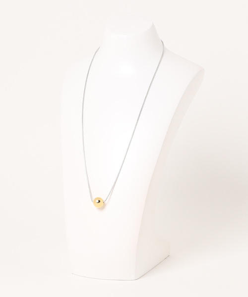 DouDou（ドゥドゥ）の「メタルスライダーネックレス（ネックレス・レディース・シルバー/ゴールド・FREE）」の3枚目の写真