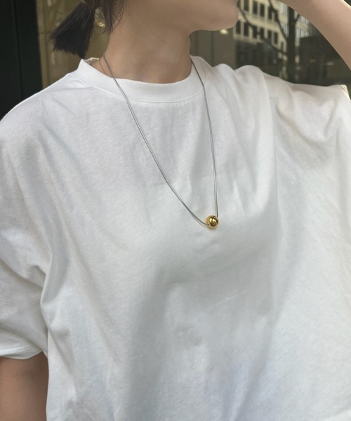 DouDou（ドゥドゥ）の「メタルスライダーネックレス（ネックレス・レディース・シルバー/ゴールド・FREE）」の8枚目の写真