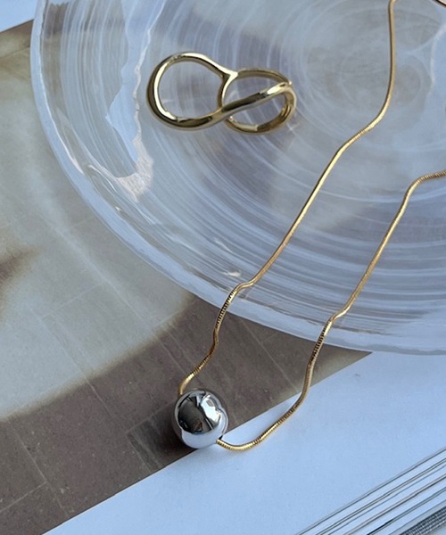 DouDou（ドゥドゥ）の「メタルスライダーネックレス（ネックレス・レディース・シルバー/ゴールド・FREE）」の5枚目の写真