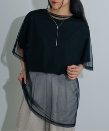 3WAYチュールレイヤードBIGTシャツ