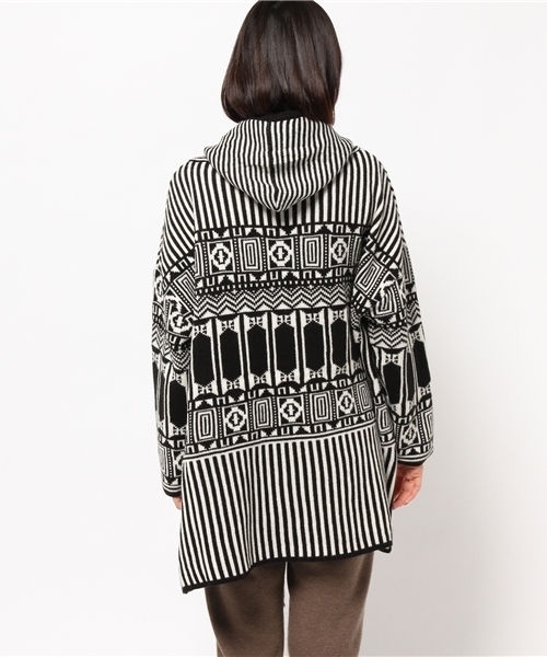 koe（コエ）の「ノマド柄ニットコート（その他アウター・レディース・ブラック・FREE）」の4枚目の写真