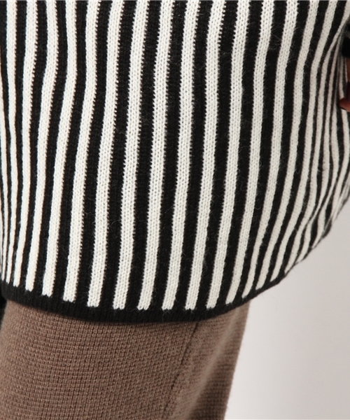 koe（コエ）の「ノマド柄ニットコート（その他アウター・レディース・ブラック・FREE）」の8枚目の写真