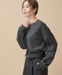 ビジューピグメントTシャツ
