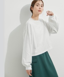 ビジューピグメントTシャツ