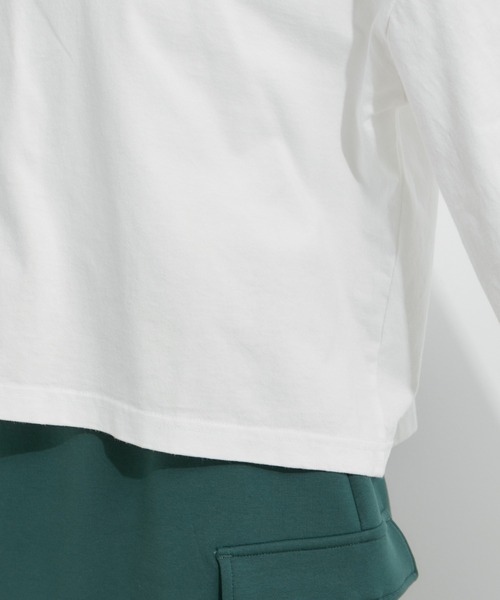 le cercle ADAM ET ROPE'(ルセルクルアダムエロペ)の「ビジューピグメントTシャツ(Tシャツ/カットソー・レディース・ブラック系その他/オフホワイト/ライトグリーン・FREE)」の9枚目の写真