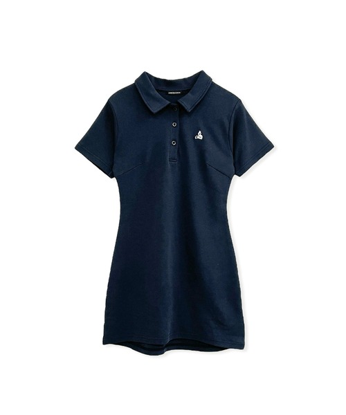 ANDGEEBEE（アンジービー）の「FOXポロワンピ（ワンピース・レディース・ネイビー/ライトブルー・FREE）」の5枚目の写真