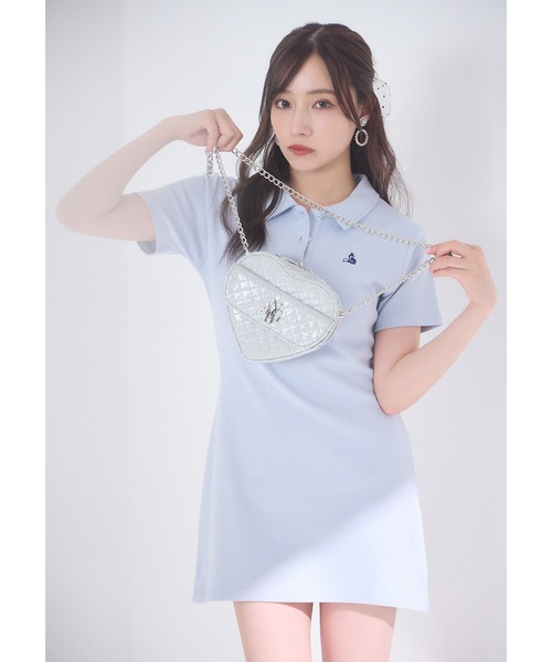 ANDGEEBEE（アンジービー）の「FOXポロワンピ（ワンピース・レディース・ネイビー/ライトブルー・FREE）」の20枚目の写真