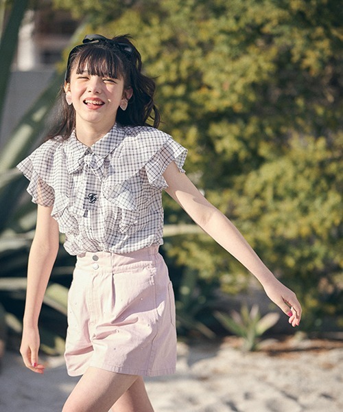 セール】袖2WAYラッフルブラウス&キャミソールセット（シャツ/ブラウス