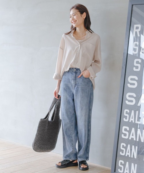 GLOBAL WORK（グローバルワーク）の「雑材ペーパーショルダー/109228（ショルダーバッグ・レディース・カーキ/ベージュ/ブラック・ONE SIZE）」の5枚目の写真