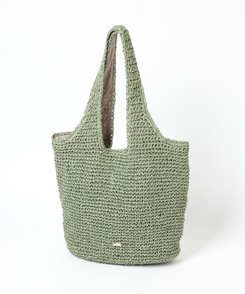 GLOBAL WORK（グローバルワーク）の「雑材ペーパーショルダー/109228（ショルダーバッグ・レディース・カーキ/ベージュ/ブラック・ONE SIZE）」の10枚目の写真