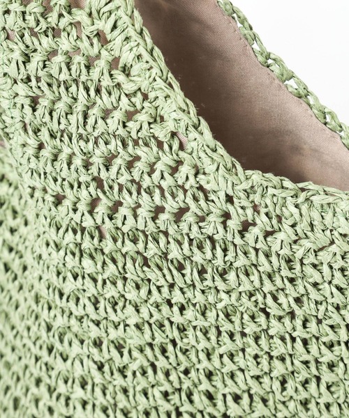 GLOBAL WORK（グローバルワーク）の「雑材ペーパーショルダー/109228（ショルダーバッグ・レディース・カーキ/ベージュ/ブラック・ONE SIZE）」の14枚目の写真