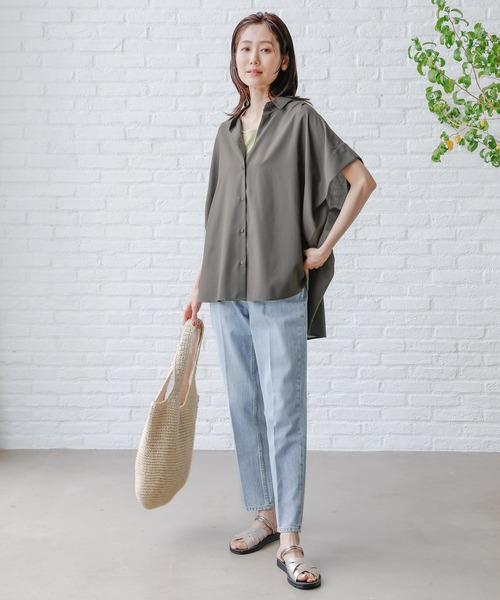 GLOBAL WORK（グローバルワーク）の「雑材ペーパーショルダー/109228（ショルダーバッグ・レディース・カーキ/ベージュ/ブラック・ONE SIZE）」の22枚目の写真