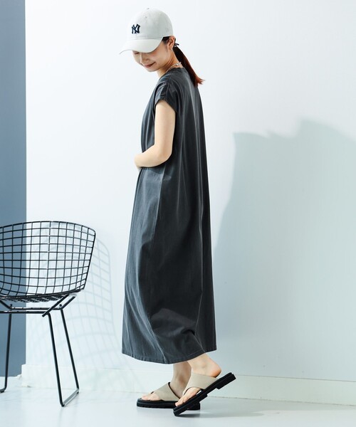 B:MING by BEAMS(ビーミングバイビームス)の「B:MING by BEAMS / ピグメント ノースリーブ ワンピース(ワンピース・レディース・ライトグレー/ネイビー/ブラック系その他4・SMALL/MEDIUM)」の8枚目の写真