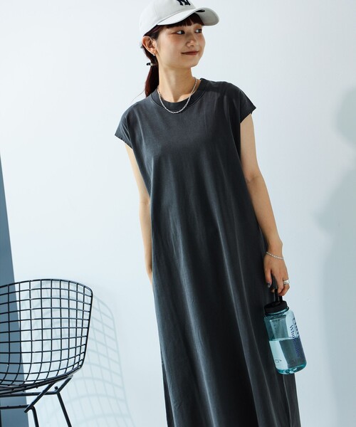 グレー ノースリーブ ワンピース ブラミンク B:MING by BEAMS