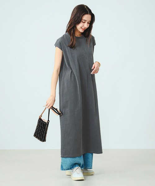 B:MING by BEAMS(ビーミングバイビームス)の「B:MING by BEAMS / ピグメント ノースリーブ ワンピース(ワンピース・レディース・ライトグレー/ネイビー/ブラック系その他4・SMALL/MEDIUM)」の13枚目の写真