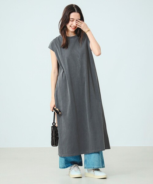 B:MING by BEAMS(ビーミングバイビームス)の「B:MING by BEAMS / ピグメント ノースリーブ ワンピース(ワンピース・レディース・ライトグレー/ネイビー/ブラック系その他4・SMALL/MEDIUM)」の15枚目の写真