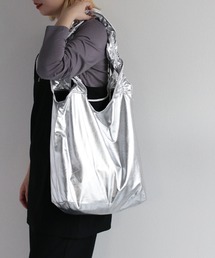 cepo | メタリックフリルバッグ(トートバッグ)