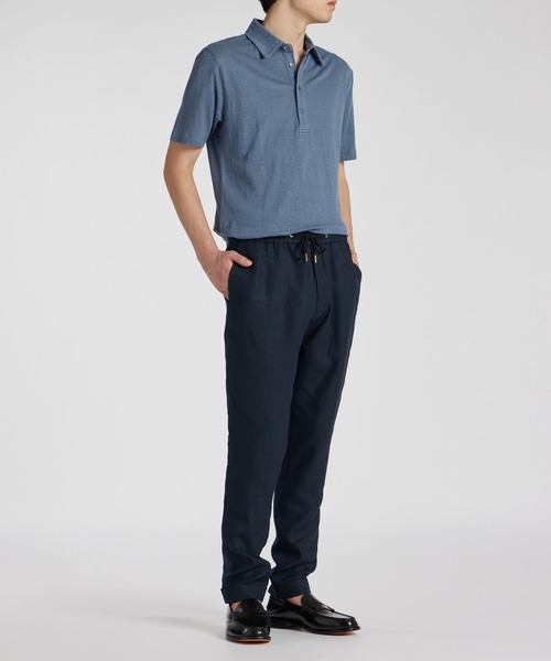 新品 ポールスミス 半袖ポロシャツ LL ブルー系 パイル地風 涼感 メンズ Paul Smith ポールスミス 半袖 ポロシャツ M2R 534L KZEBRA