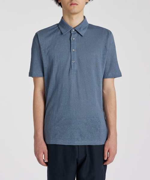 【美品✨24ss】ポールスミス ポロシャツ リネン混 パイル地 L アイボリー 美品✨24ss】ポールスミス ポロシャツ リネン混 パイル地 L