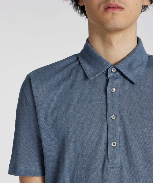 Paul Smith(ポールスミス)の「カラーリネン ポロシャツ / 143508 660X(ポロシャツ・メンズ・ベージュ/ピンク/ダークブルー・MEDIUM/LARGE/X-LARGE)」の10枚目の写真