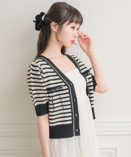 ems excite（エムズエキサイト）の「チュールベアOP（ワンピース・レディース・ナチュラル/ブルー/ライトベージュ/ブラック・FREE）」の10枚目の写真