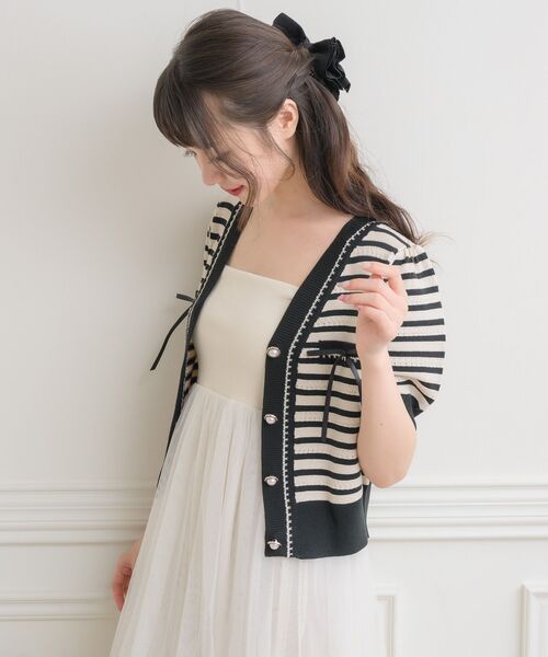 ems excite（エムズエキサイト）の「チュールベアOP（ワンピース・レディース・ナチュラル/ブルー/ライトベージュ/ブラック・FREE）」の11枚目の写真