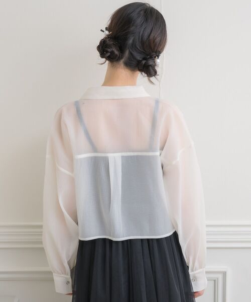 ems excite（エムズエキサイト）の「チュールベアOP（ワンピース・レディース・ナチュラル/ブルー/ライトベージュ/ブラック・FREE）」の20枚目の写真