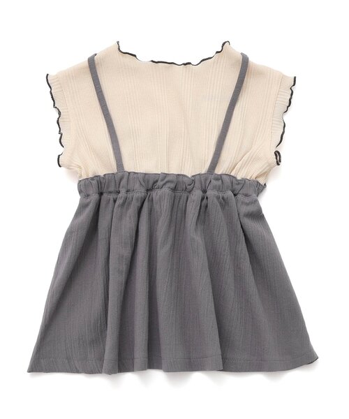 BREEZE(ブリーズ)の「着せこみ風チュニック(チュニック・キッズ・ブルー/グレー・120/90/100/110/80/130/140)」の4枚目の写真