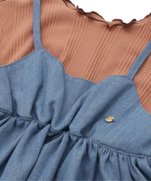 BREEZE(ブリーズ)の「着せこみ風チュニック(チュニック・キッズ・ブルー/グレー・120/90/100/110/80/130/140)」の6枚目の写真