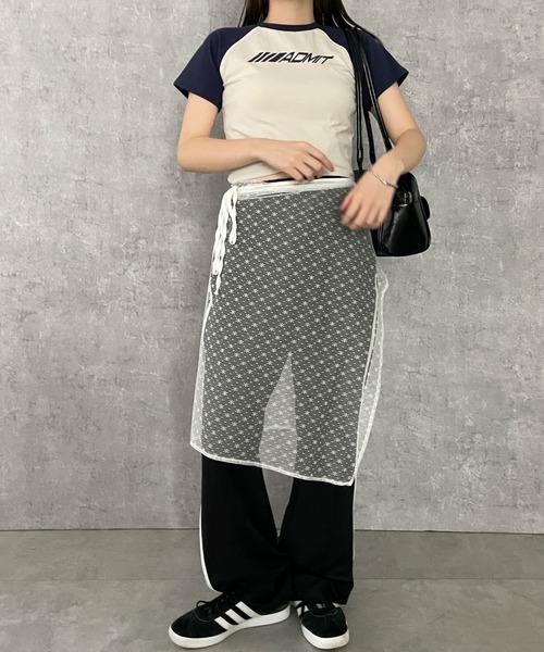 dispark（ディスパーク）の「DISPARK/パイピングラグランT（Tシャツ/カットソー・レディース・ブラック/ブラウン/ネイビー/ブラック系その他・FREE）」の16枚目の写真