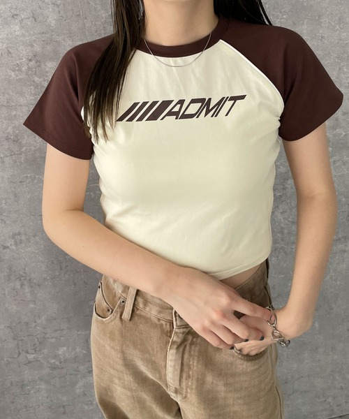 dispark（ディスパーク）の「DISPARK/パイピングラグランT（Tシャツ/カットソー・レディース・ブラック/ブラウン/ネイビー/ブラック系その他・FREE）」の11枚目の写真