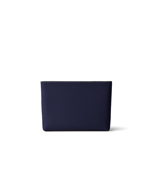 スクエアポーチ シュリンクレザー (ミディアム)（ポーチ