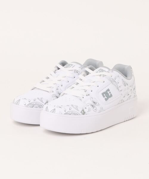 【セール】DC SHOES ディーシーシューズ WS MANTECA 4 PLATFORM SN レディーススニーカー 厚底(ウィメンズマンテカ4プラットフォームSN) DW242001 WGY ホワイト/グレー（スニーカー）｜DC SHOES（ディーシーシューズ）