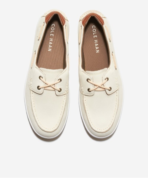 COLE HAAN(コールハーン)の「ナンタケット ボートシューズ mens(モカシン/デッキシューズ・メンズ・ホワイト・7.5/8/8.5/9/9.5)」の4枚目の写真