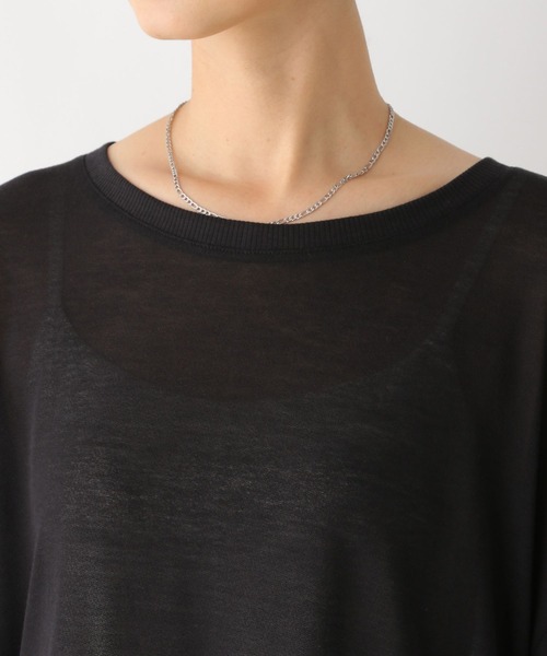 LEPSIM(レプシィム)の「梨地配色ラインチュニック 114442(Tシャツ/カットソー・レディース・ブルー/ブラック/オフホワイト・FREE)」の16枚目の写真