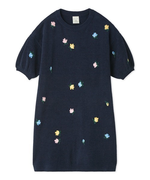 gelato pique（ジェラートピケ）の「エアモコ小花ジャガードワンピース