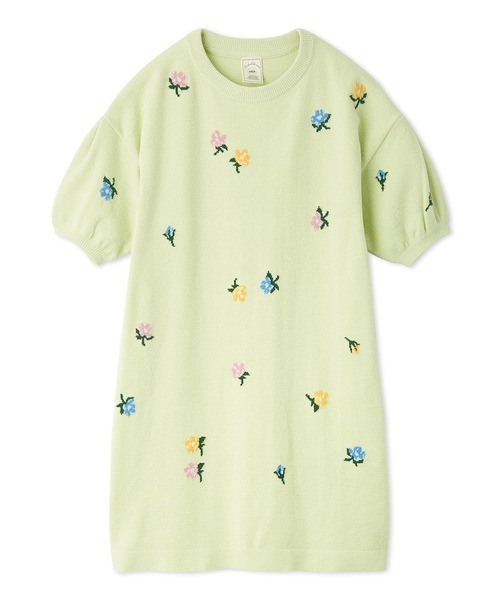 【セール】エアモコ小花ジャガードワンピース（ルームワンピース）｜gelato pique（ジェラートピケ）