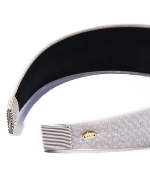 IRIS47（イリスフォーセブン）の「【IRIS 47】linen frame head band/リネンフレーム ヘッドバンド（カチューシャ・レディース・ブラック/ブルー/ベージュ・FREE）」の19枚目の写真